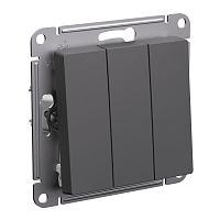 Выключатель без рамки Systeme Electric AtlasDesign 3-кл. базальт картинка